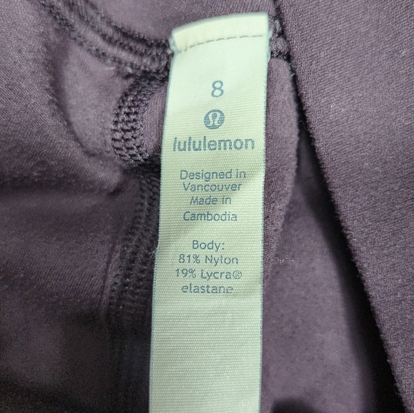 Lululemon Align Crop 21" Dark Court Purple Leggings Size 8 - Picture 9 of 9